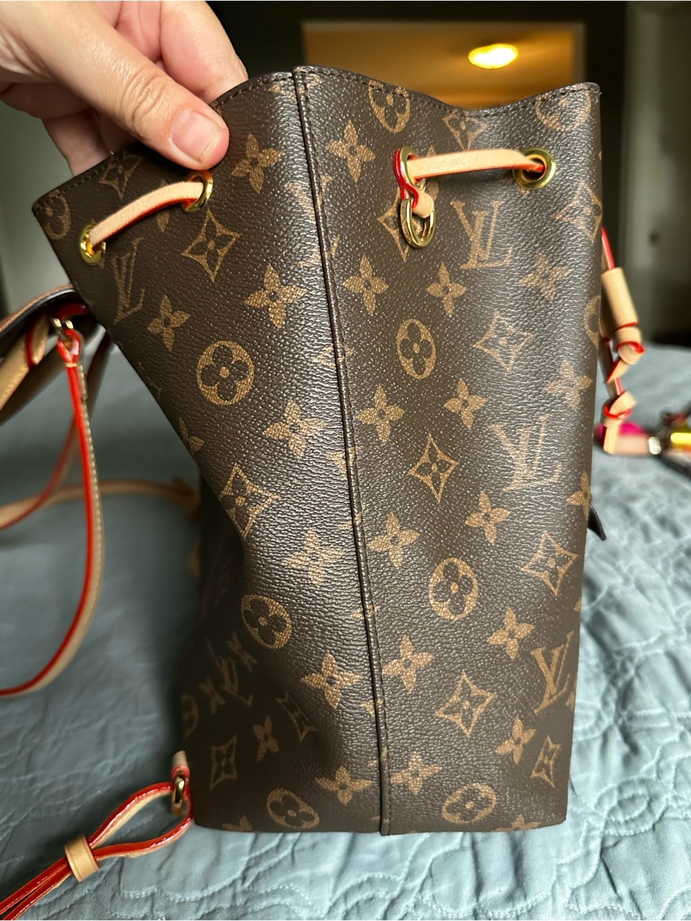 Backpack with leather straps - Picture 8 of 9